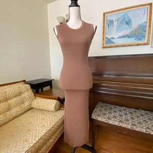 Enza Costa Tank Maxi Bodycon Dress